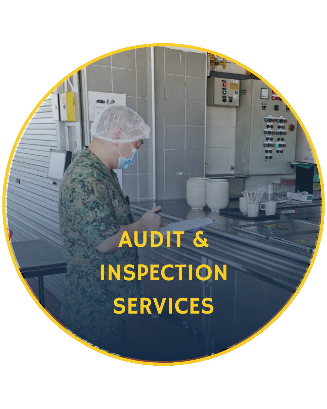 Two individuals in hairnets working on a supply chain process.